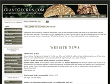 Tablet Screenshot of giantgeckos.net